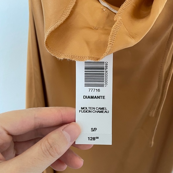 New Aritzia Cowl Neck Diamante Dress - Picture 6 of 10